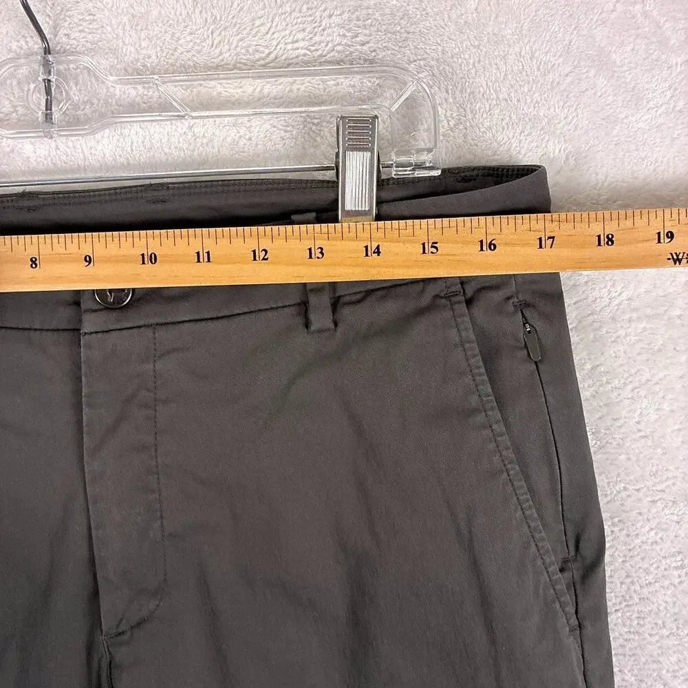 Birddogs Pants Mens 34x30 (34x29) Gray Slim Fit Performance Stretch Golf Preppy